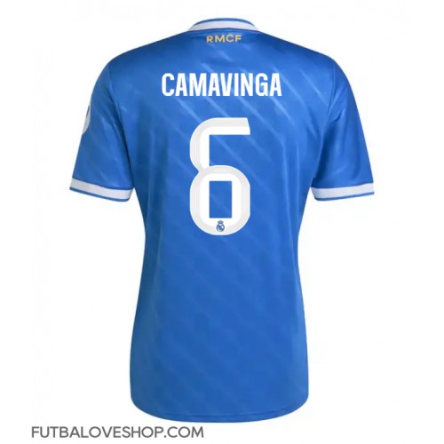 Dres Real Madrid Eduardo Camavinga #6 Tretina 2025-26 Krátky Rukáv